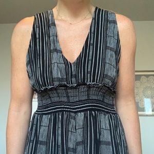 Black and white flows jumpsuit